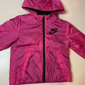 Nike Pink Hooded Zip-Up Jacket – 2-3 years